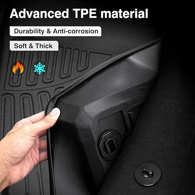 Powerty Floor Mats for 2023-2025 Nissan Pathfinder 7 Seats Accessories All - Image 7