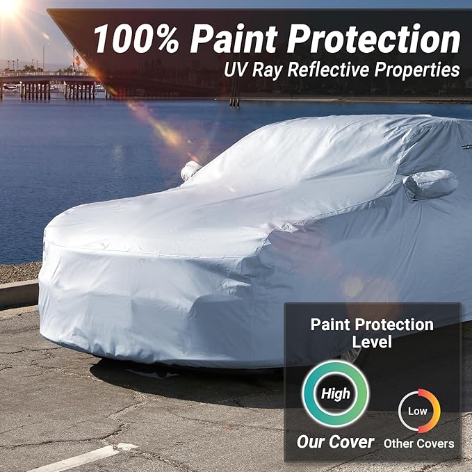 iCarCover Premium Car Cover for 2011-2021 Chevy Volt Heavy Duty Waterproof All - Image 3