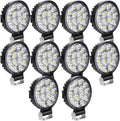 skyworld 10pcs round light bar pods, 3.2 inch, main product view