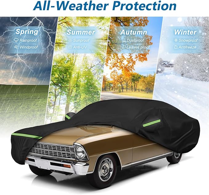Waterproof Car Covers for Chevrolet II Nova/Nova SS 350/350 SC Sedan/Coupe