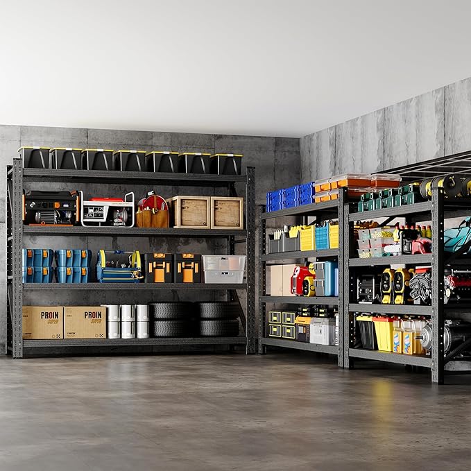 78.8" W Storage Shelves 7000lbs Garage Metal Shelving Heavy Duty Garage Shelves - Image 6