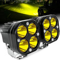 3 inch cube led pod lights, 40w yellow, main product view