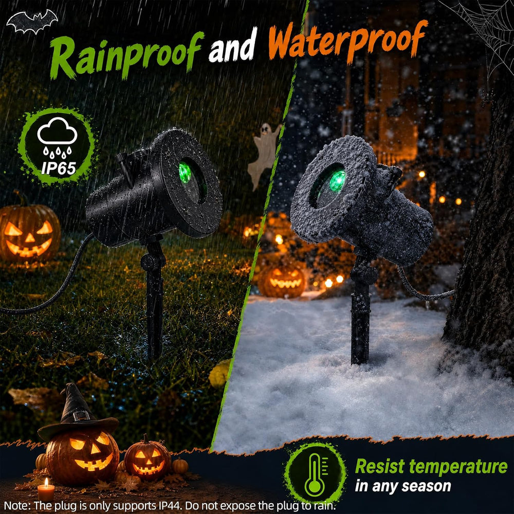 Halloween Projector Lights Outdoor, 10 Slides w/Remote & Timer