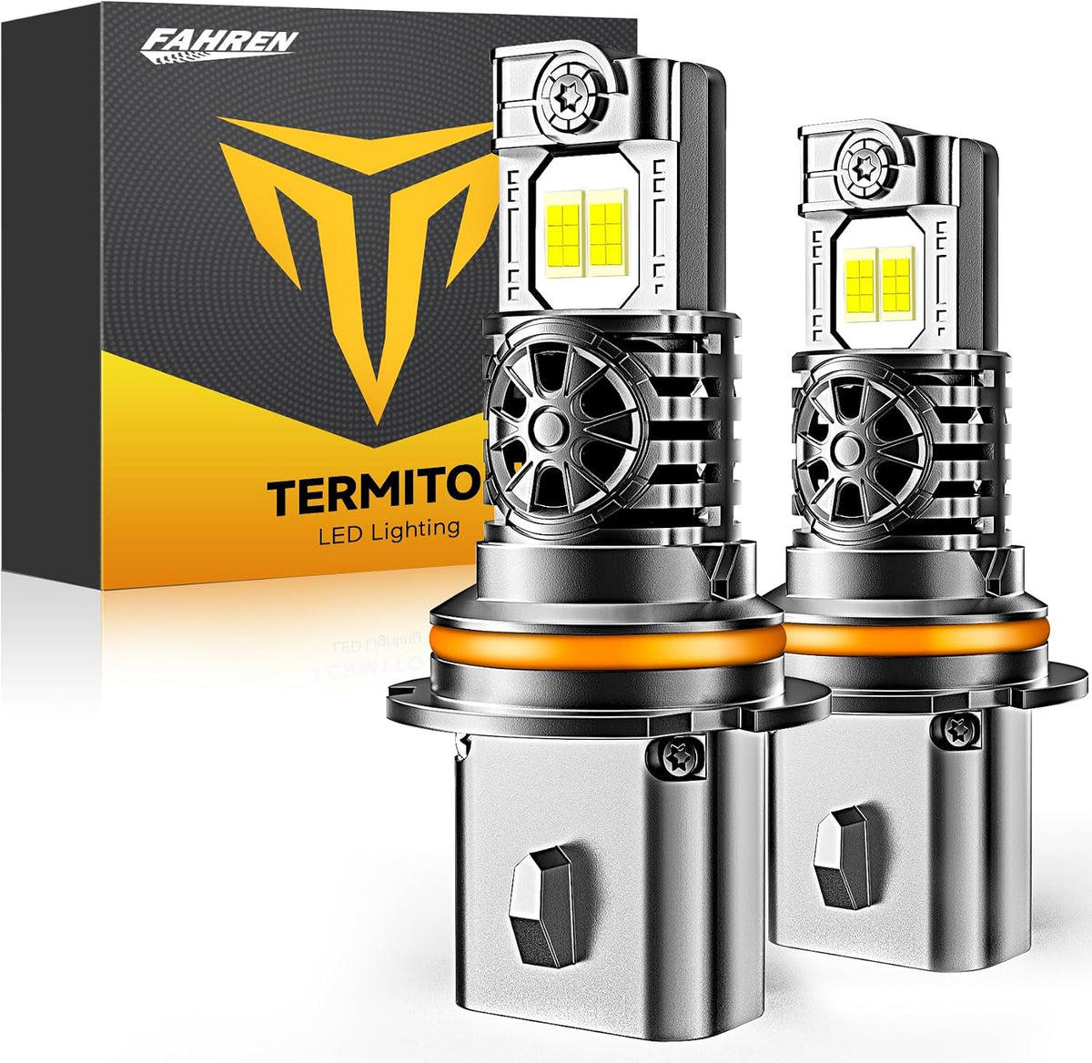 Upgraded 9007/HB5 Light Bulbs, 000LM 10X Ultra-Brighter, 6500K Cool White