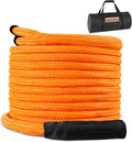 Kinetic Recovery Tow Rope 3/4 in x 30 FT, with Heavy-Duty Offroad Snatch Strap, Vehicle Orange Recovery kit for Jeep car Truck ATV UTV SUV