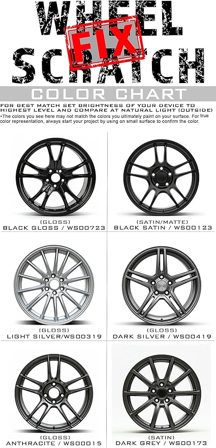 Anthracite Gray Rim Touch Up Paint Kit, Car Wheel Scratch Repair Kit, Wheel - Image 9