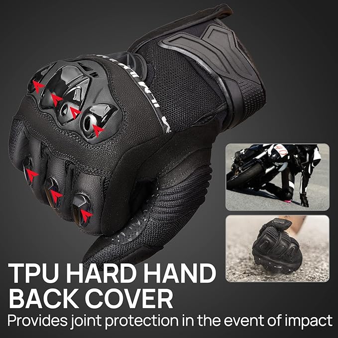 ILM Motorcycle Gloves for Men and Women Touchscreen Riding Gloves Motorbike - Image 2