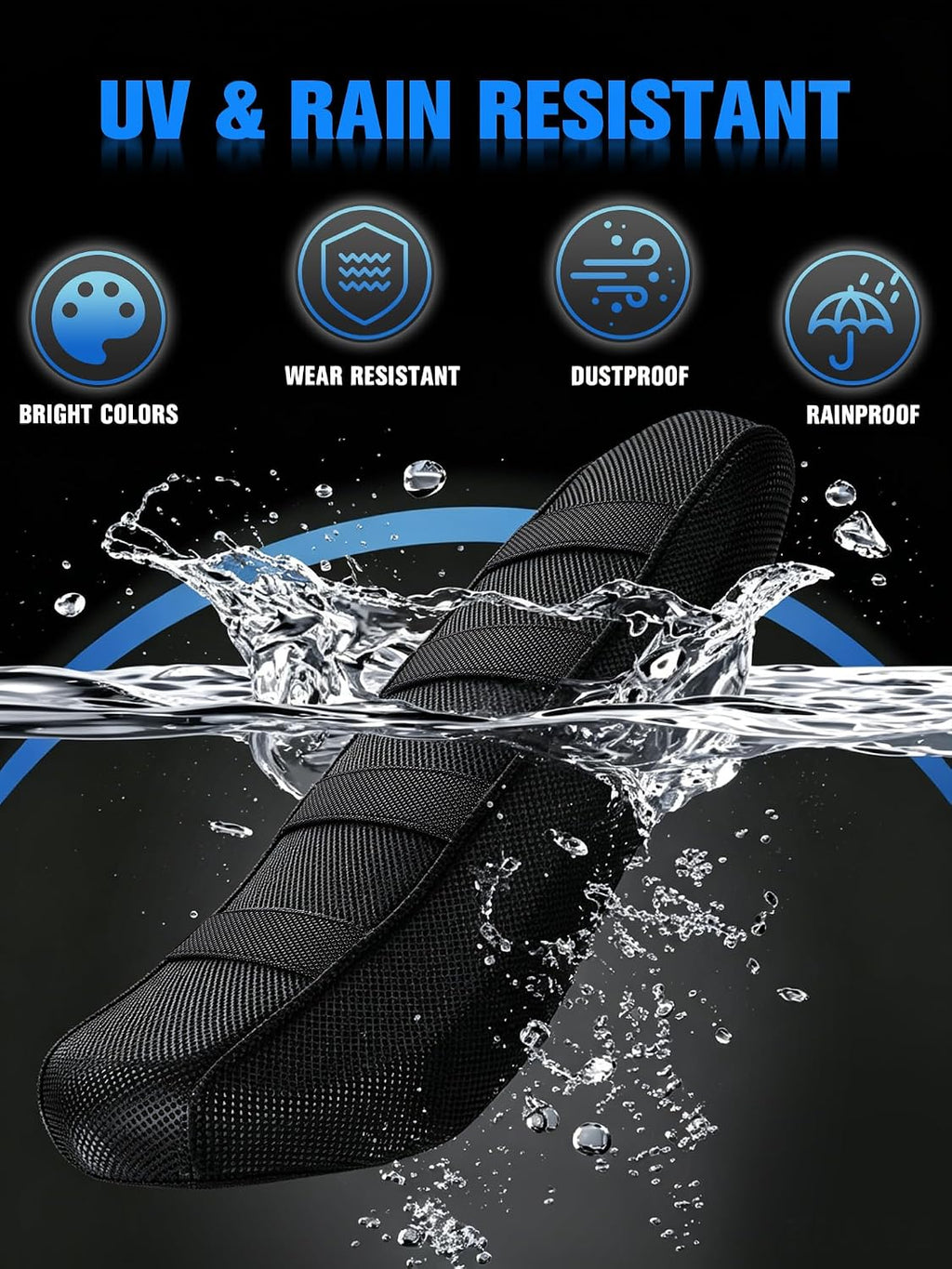 Seat Cover for Surron LBX Sur Ron, Non-Slip Rubber Electric Dirt Bike Soft Seat Cover Black Particle Anti Slip Surface