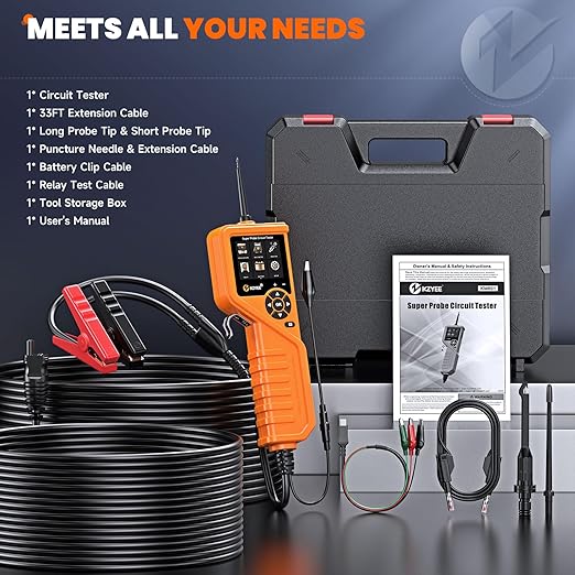 KZYEE KM601 Power Circuit Probe Kit, 12V-24V Automotive Circuit Tester - Image 9