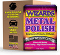 Wizards Metal Polish 3 oz - Polish-Infused Cotton Brightener for Chrome Cleaner and Polished Aluminum, Brass, Nickel, Stainless Steel, Coated Wheels, and Motorcycle Restoration, Trusted Since 1986
