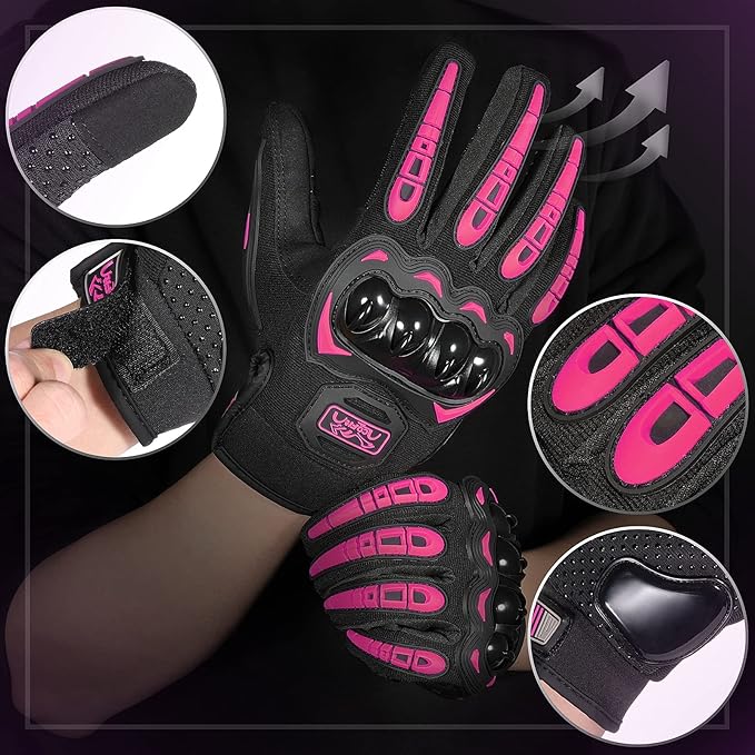 COFIT Motorcycle Gloves Breathable, Touchscreen Motorbike Gloves Anti-slip - Image 2