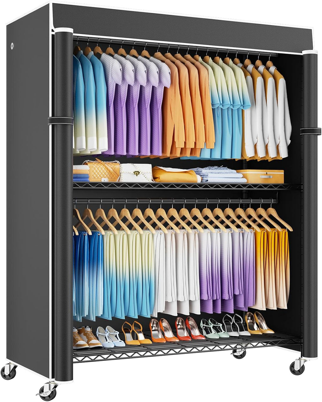ulifhome p8c max heavy duty clothes rack（with extended, main product view