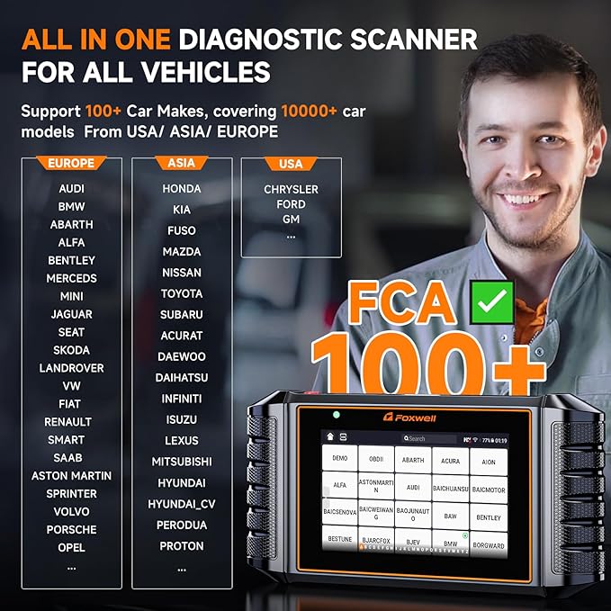 FOXWELL NT726 Bidirectional Scan Tool, All System OBD2 Scanner Diagnostic Tool - Image 8