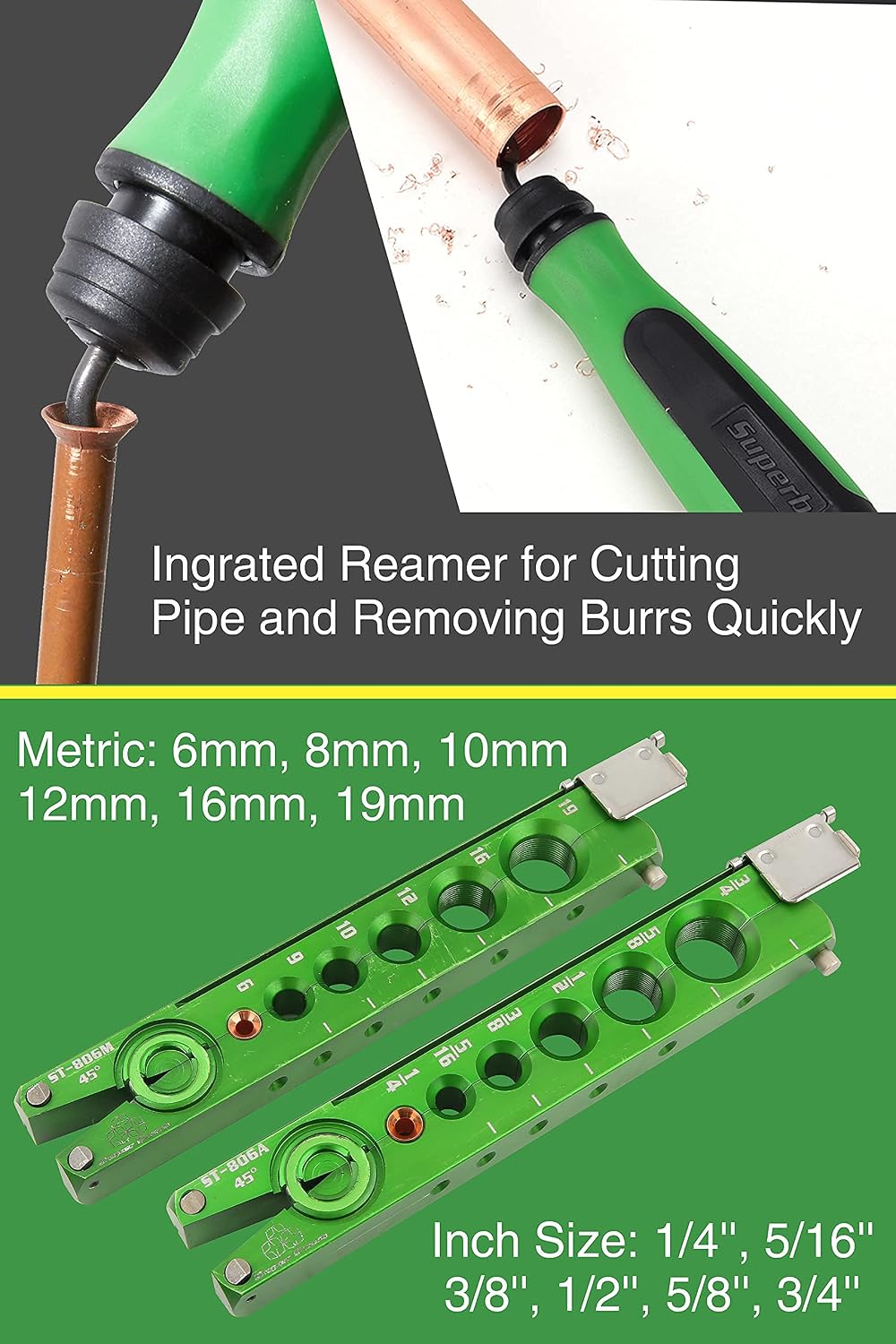 super stars flaring tool kit 1/4in - 3/4in, package contents