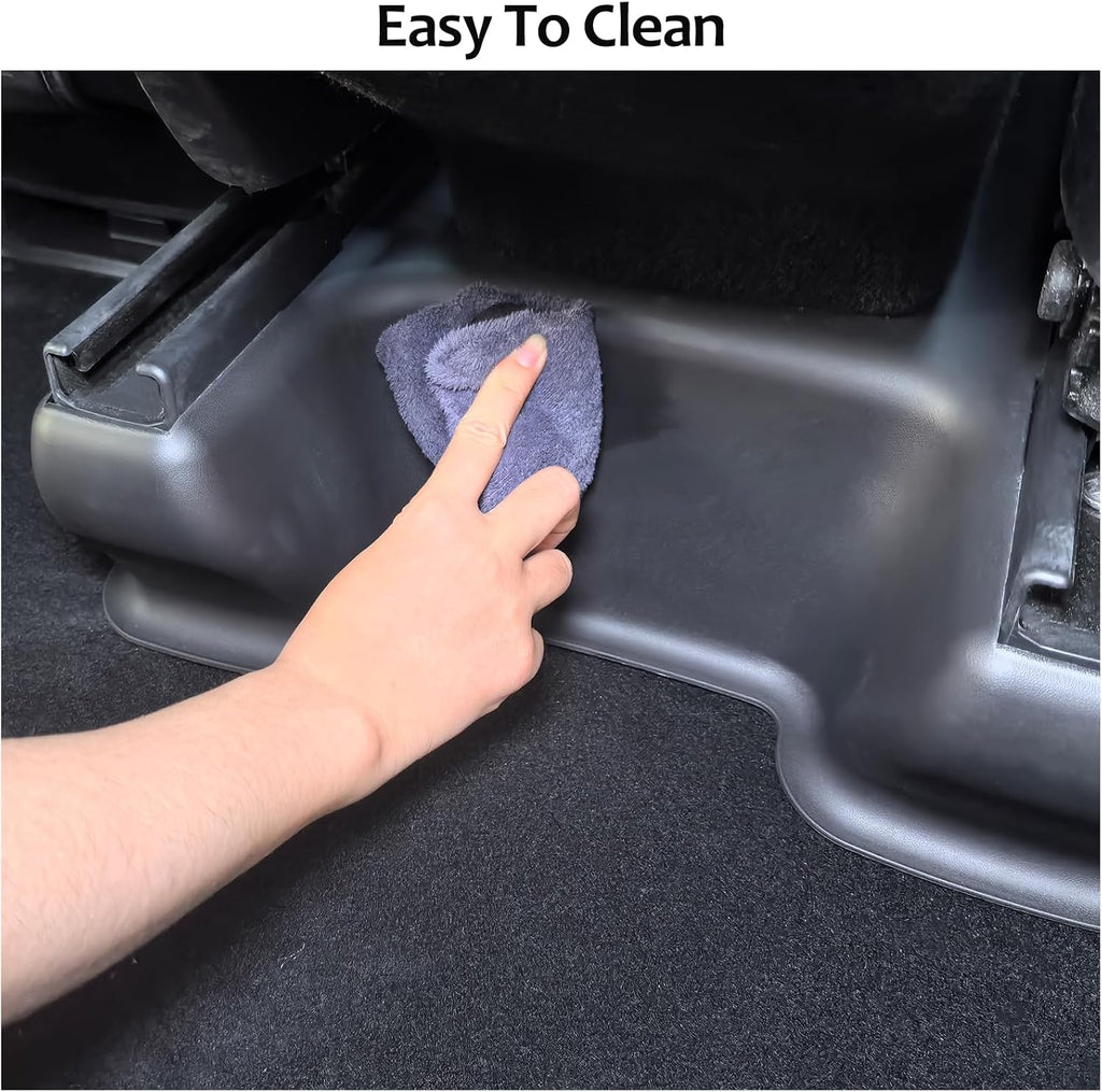 7 Pieces of Front Seat Rail Protectors, for Tesla Model Y Juniper 2025 2026,Under Seat Floor Mat Protectors for Model Y Juniper Accessories in Black