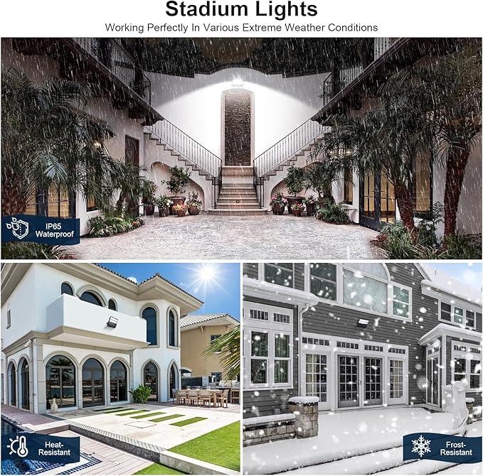 LED Stadium Lights, Outdoor Super Bright 240 Watt 36000 Lumen Stadium Flood - Image 3