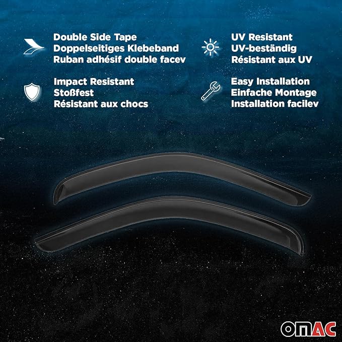 OMAC Window Visor Vent Rain Deflector - Image 4