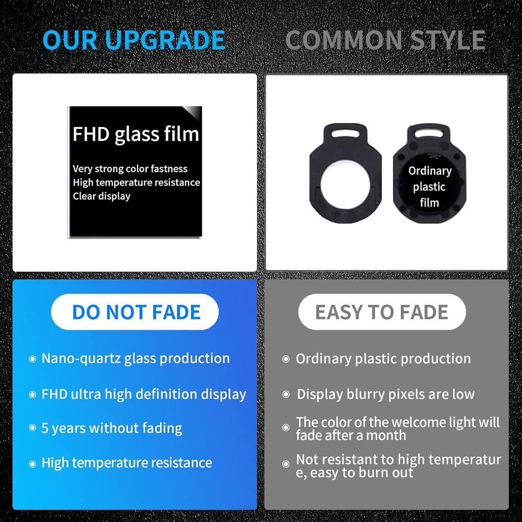 2 Pcs Non-Fading Door Light Logo, Projector Welcome Lamp Door Light Puddle Lights Kit Compatible with Accessories S Class 2021-2024 / C Class 2022-2024 / E Class 2024 / GLC EQS