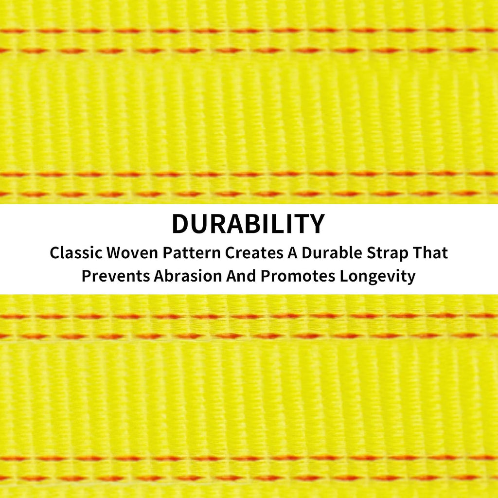 2 Pcs Tow Strap with Hooks 2 Inch x 20 Foot, 20,000 lbs Capacity Tow Rope - Heavy Duty Emergency Towing Straps for Vehicles, Cars, Trucks, ATV, for Roadside Recovery, not for Off-Road Recovery