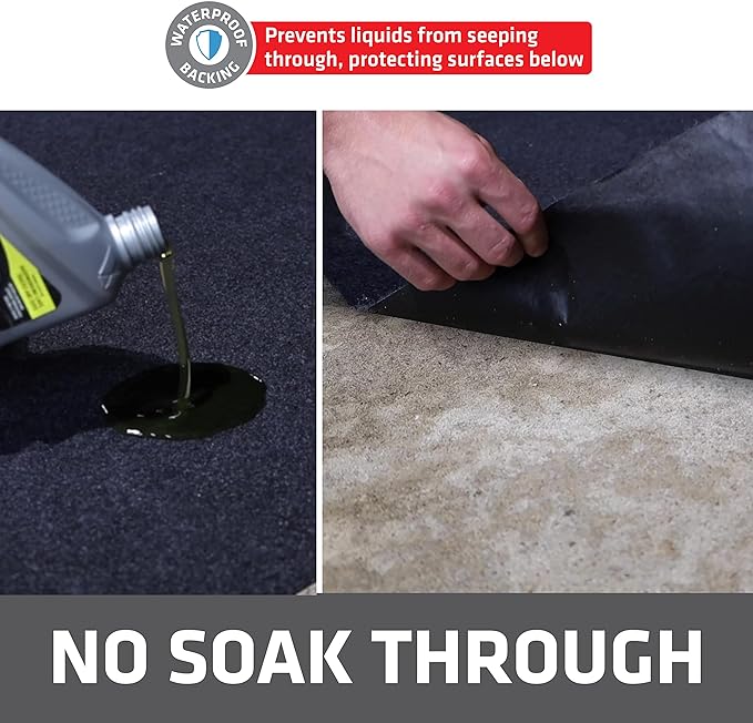 Drymate Oil Spill Mat, Premium Absorbent Oil Pad, Waterproof Backing Contains - Image 4
