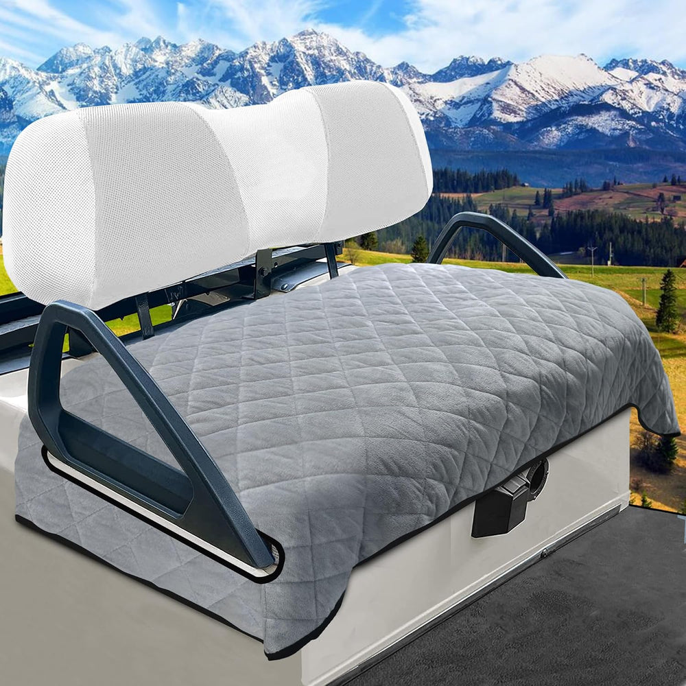 YOKYHOM Golf Cart Seat Covers, Thickened Short Plush Seat Towel Blanket with ...