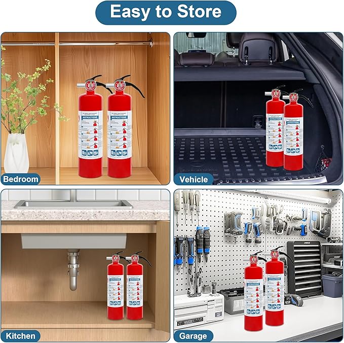1 Pack ABC Dry Chemical Fire Extinguisher, 2.5 lb 1A:10B:C Rating - Image 7