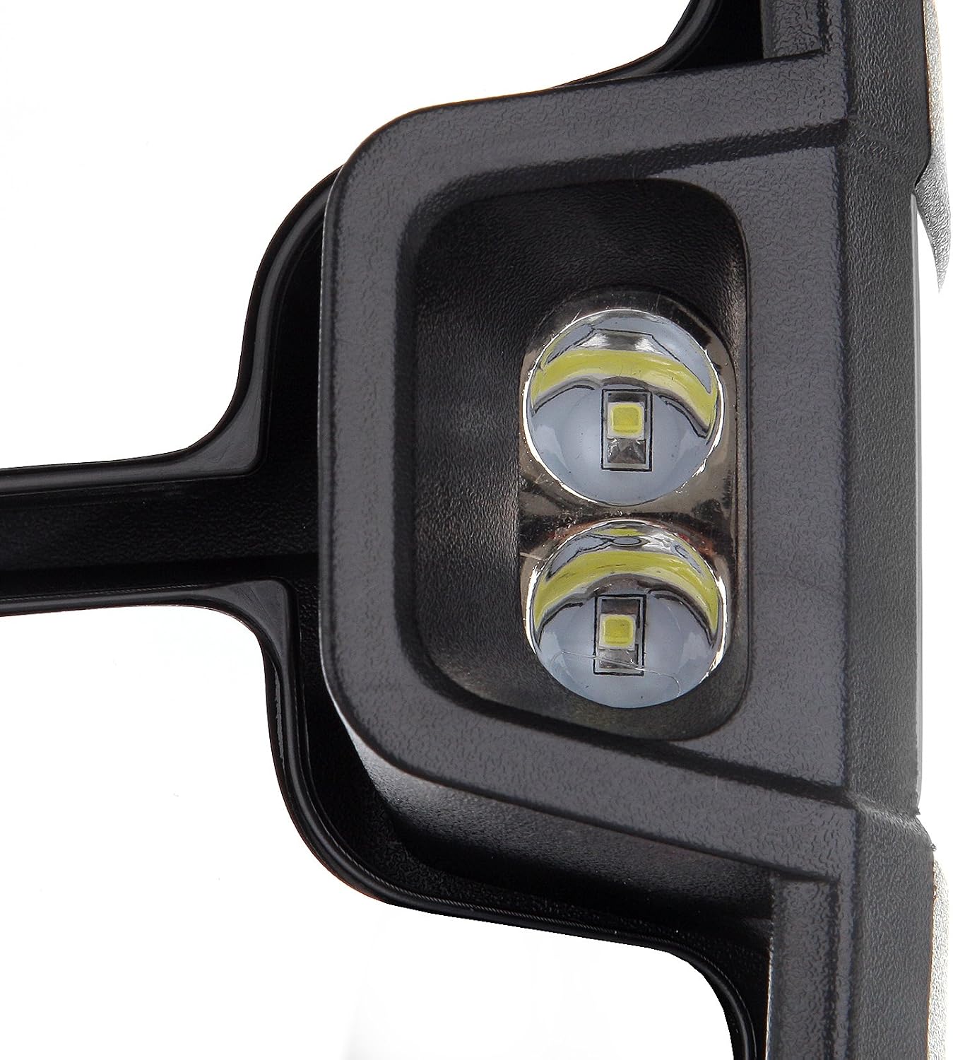 A Pair Heated Towing Mirrors Fits 2001-2002 for GMC Sierra 1500 HD/2500 HD/3500, Power Adjusted View Mirror with LED Turn Signal Light