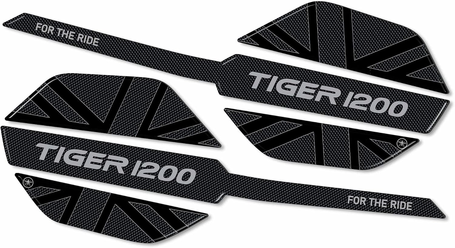 labelbike - 3D Stickers Motorcycle Handguards Protection and Decoration in Resin Compatible with Triumph Tiger 1200 GT - GT Pro - Rally Pro 2022