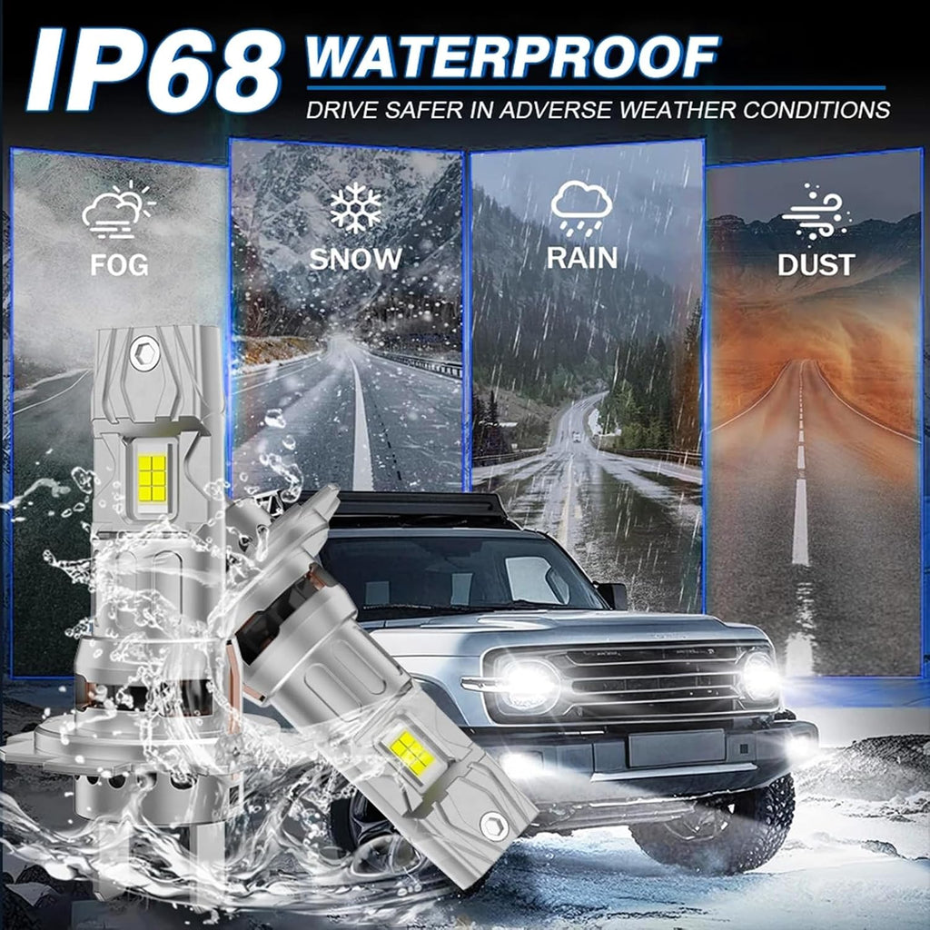 Compatible for 2006-2007 2011-2020 Suzuki GSXR 600 750 Headlights, H7 H11 Motorcycle/ATV/UTV Headlight Bulbs or Fog Lights, 800% bright 30000LM 6500K White,Interior lights;2-Pack