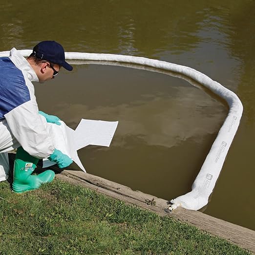 PIG Oil Boom - Oil-Only Absorbent Boom - 2 Pack - 5" x 20' Boom - Absorbs up to - Image 7