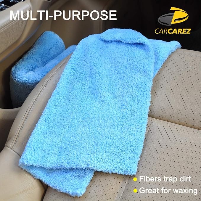 CARCAREZ Microfiber Towels for Cars, Car Drying Wash Detailing Buffing - Image 6
