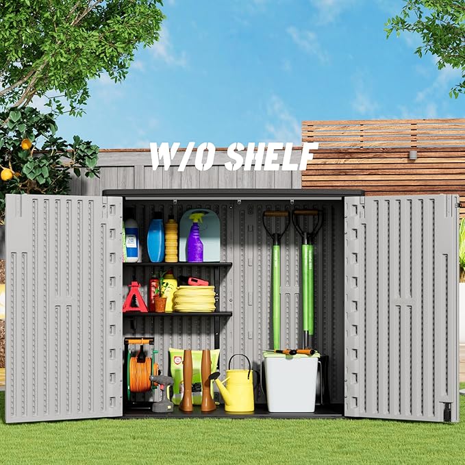 Outdoor Storage Cabinet for Patio & Garden Shed, 37Cu.ft Outdoor Storage Shed - Image 3