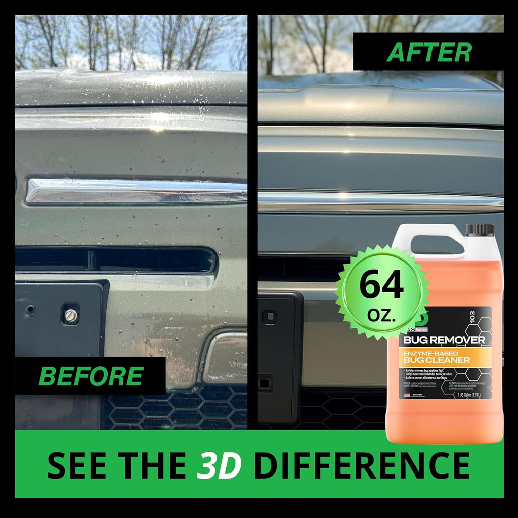 3D Bug Remover + LVP Interior Cleaner – Exterior Insect Remover & Deep Interior Surface Cleaner – 1 Gallon Each