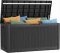120 gallon outdoor deck box, lockable waterproof outdoor, main product view