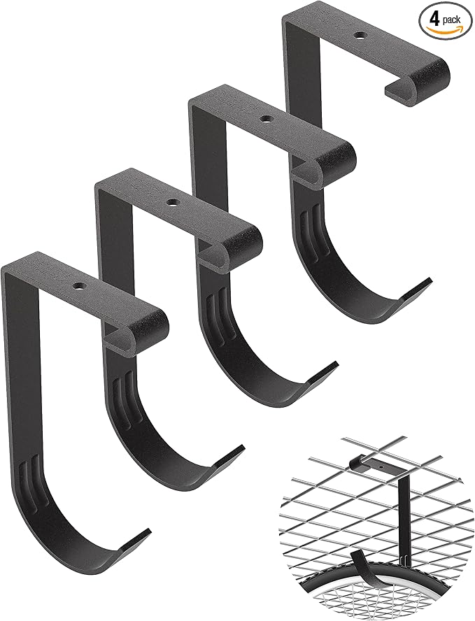 Bike Hooks for Garage Ceiling Mount Rack – Heavy Duty 4X8 Overhead Garage by NACETURE