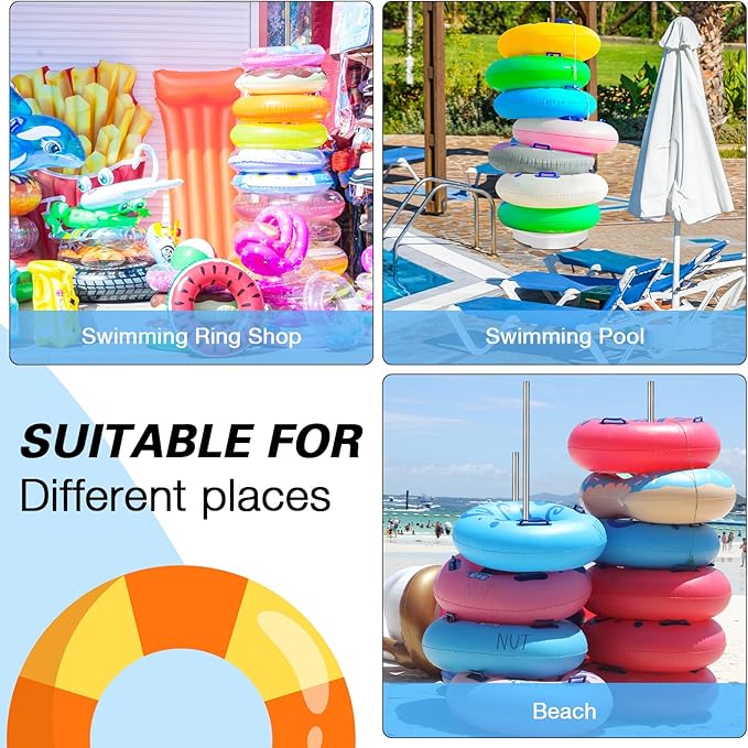 Pool Float Storage Rack 13 x 78 Inch Pool Float Holder Stainless Steel - Image 6