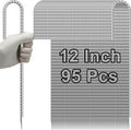 VVOKGO Rebar-Stakes-12-Inch J Hook Galvanized Tent Stakes Heavy Duty, Camping