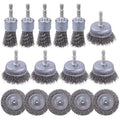 15 Pack Carbon Steel Wire Wheel Brush, Rocaris Cup Brush, Wheel Brush, Pen by Rocaris
