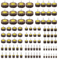 rocaris 96 pack 1/4" 80 grit abrasive flap, main product view