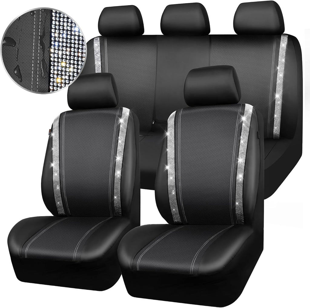 car pass bling diamond car seat covers full, view 9
