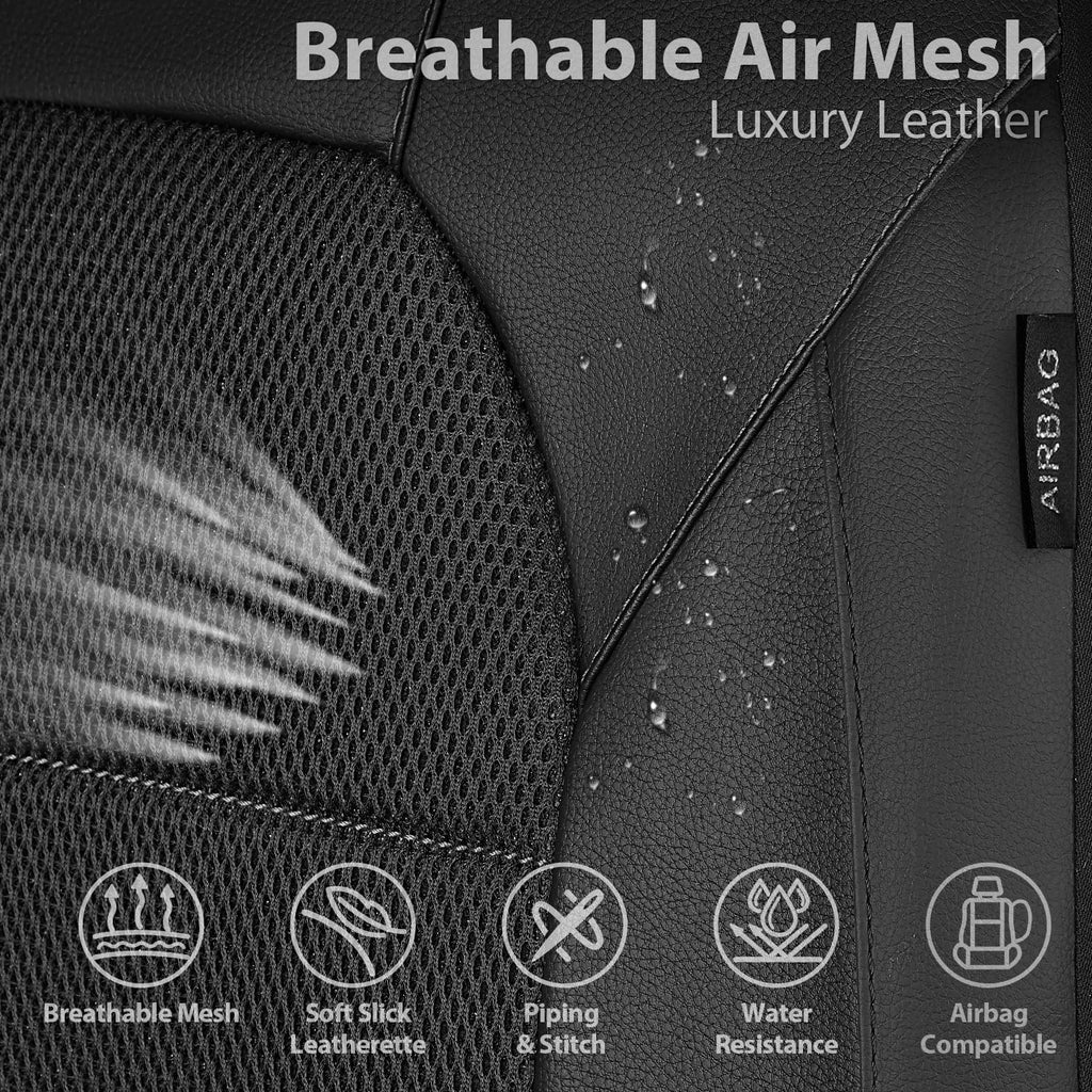 car pass universal leather two front seat covers,sport, close-up detail