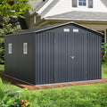 Breezz Outdoor Storage Shed 10 x 12 ft. Utility Tool Shed Metal Storage Garden