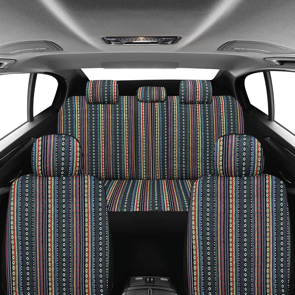 Pariitadin Baja Saddle Blanket Car Seat Covers Full Set with Seat Belt Pads, ...