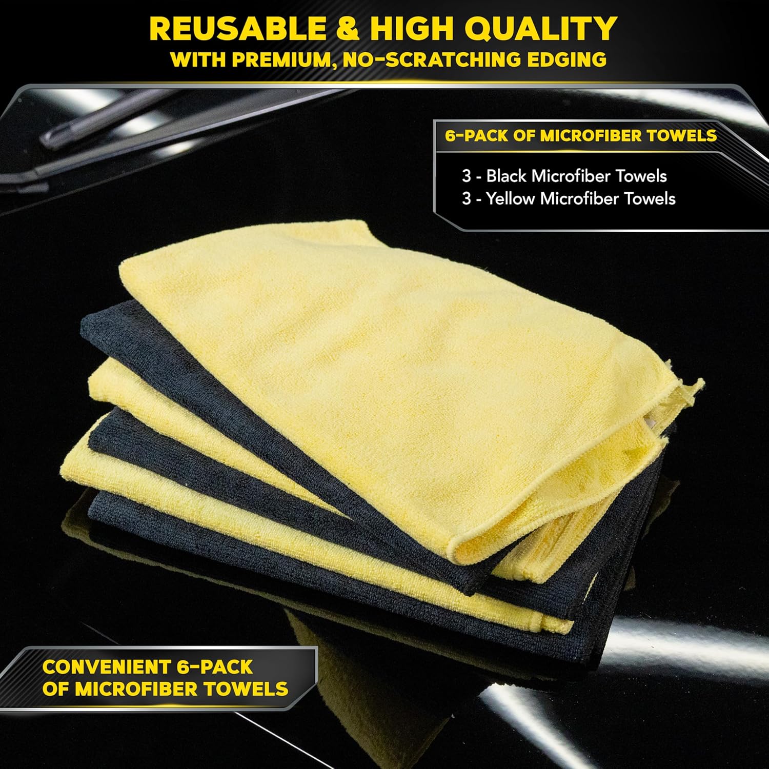 Meguiar's X2025 Supreme Shine Microfiber Towels -6 Pack