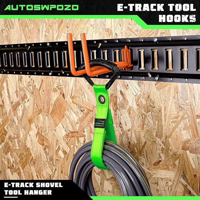 4-Pack E-Track Heavy Duty Shovel/Tool Hanger, E Track Hooks - Image 6