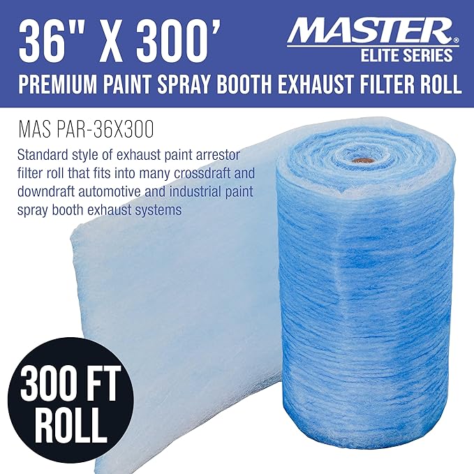 Master Elite Premium Paint Spray Booth Exhaust Filter Roll - Image 2