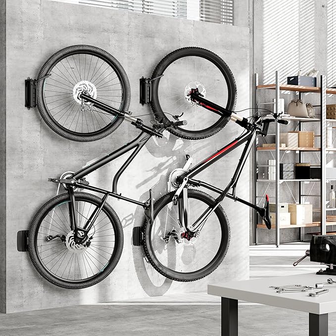 monTEK Swivel Bike Wall Mount – Garage Bike Hanger & Space-Saving Vertical Bike - Image 6