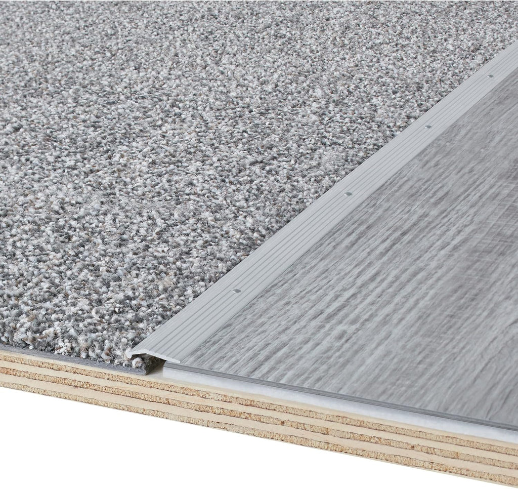 M-D Building Products 78006 7/8 in. X 36 in. Silver Aluminum Carpet Trim w/Screw Nails