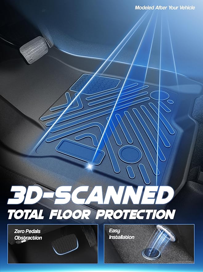 Floor Mat for 2021-2024 Chevrolet/Chevy Suburban/GMC Yukon XL, 3 Row All - Image 3