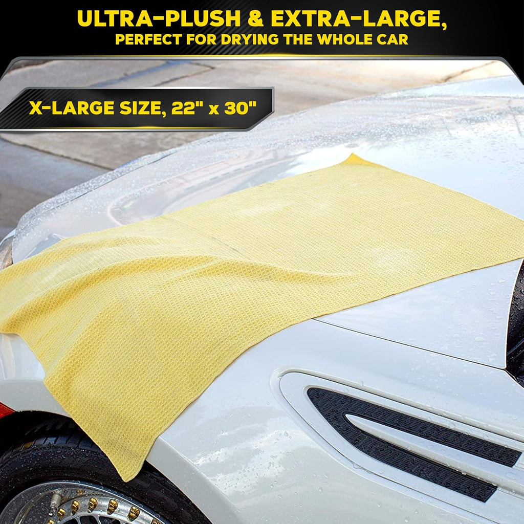 Meguiar's Water Magnet Microfiber Drying Towel - Premium Car Drying Towel That's Super Plush, Water Absorbent & Scratch-Free -1 Pack